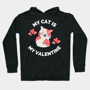 My Cat Is My Valentine - Gift For Cat Owners & Lovers Hoodie